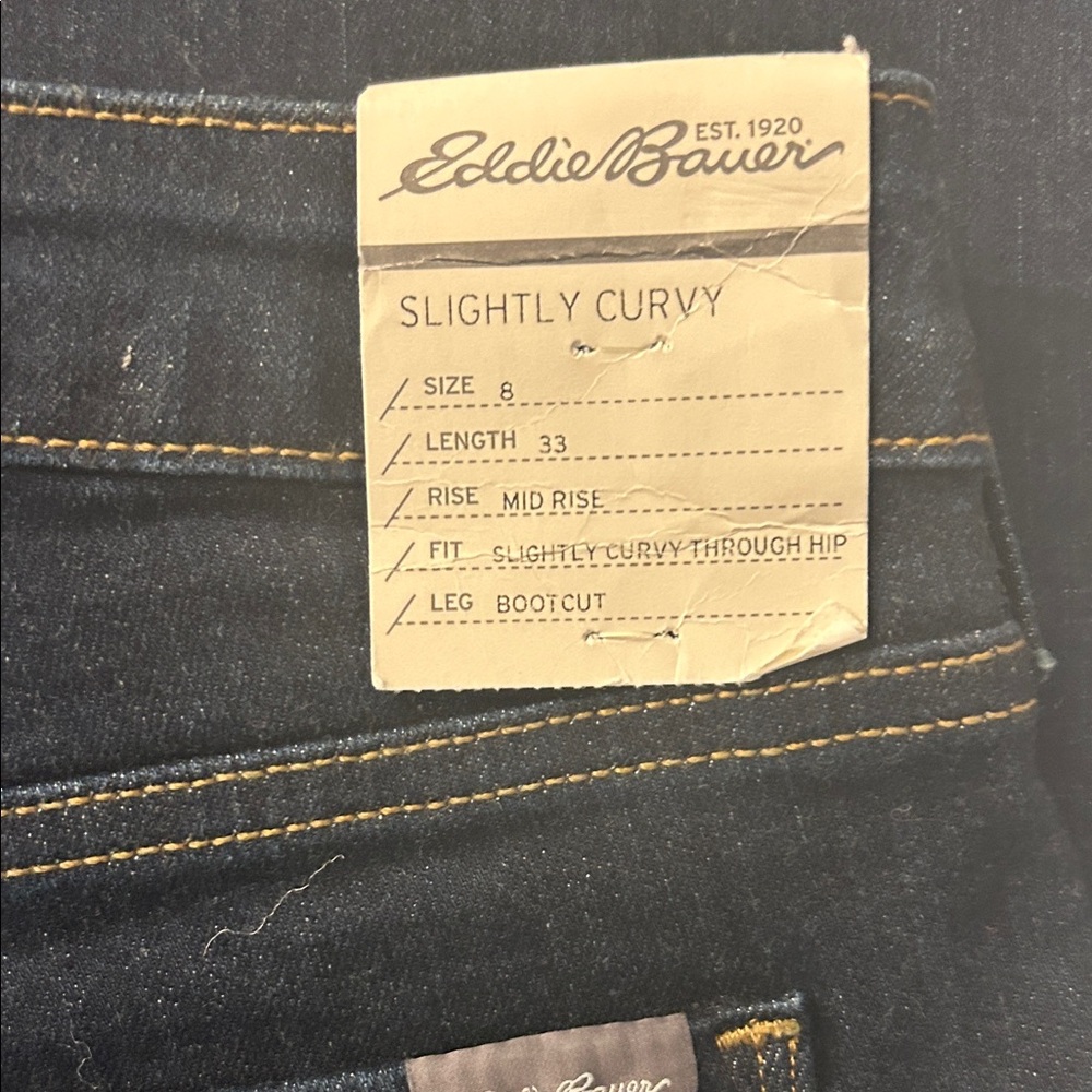 Eddie Bauer Dark Flare Women's Jeans - Picture 7 of 9